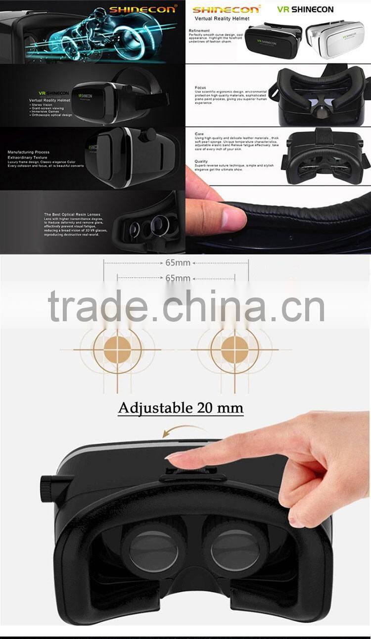 Best Price Vr Shinecon 3D Glasses, Vr Shinecon 3D Glasses For Pc Games/Movies/Xbox One, 2Nd Generation 3D Vr Box