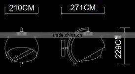 2015 Hotel modern indoor lighting led wall lamp for project