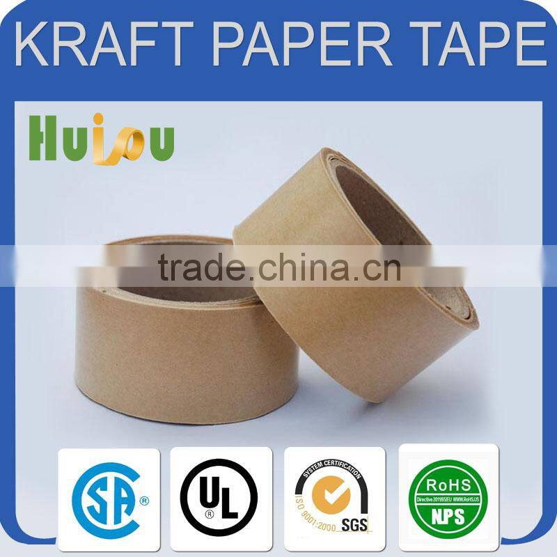 Acrylic Adhesive and Warning Use high quality kraft paper tape