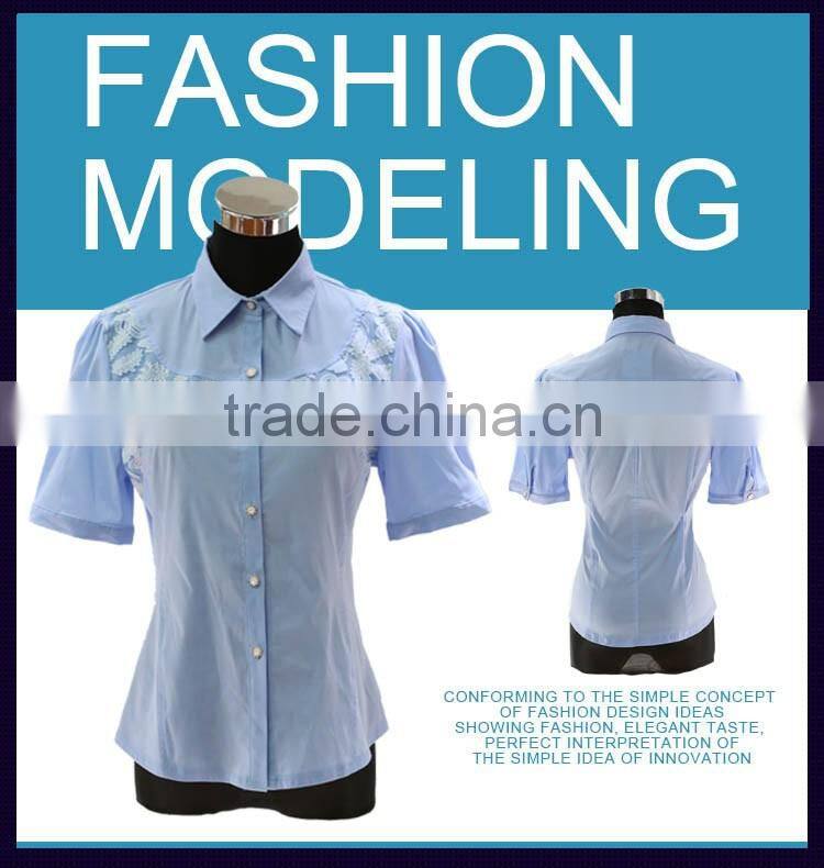 Fashionable and elegant ladies long sleeve and white latest blouse design 2016