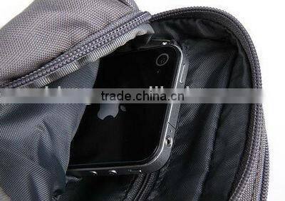 grey polyester waist bag