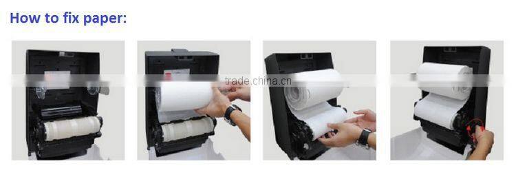 intelligent plastic jumbo roll bathroom auto cut paper dispenser