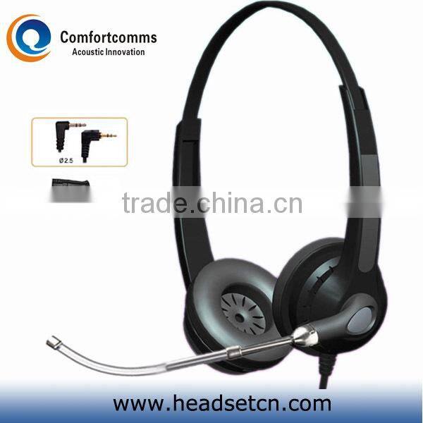 New design monaural call center 2.5mm jack telephone headset with noise cancelling microphone HSM-900NPQDJ2.5