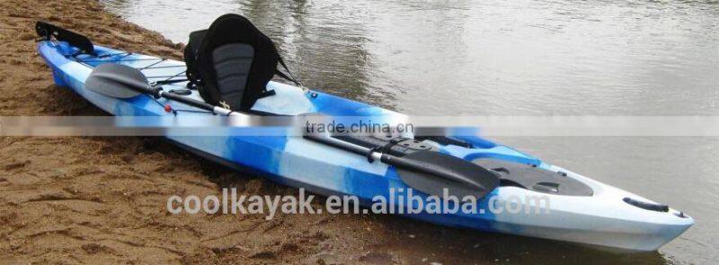 plastic kayak with pedals