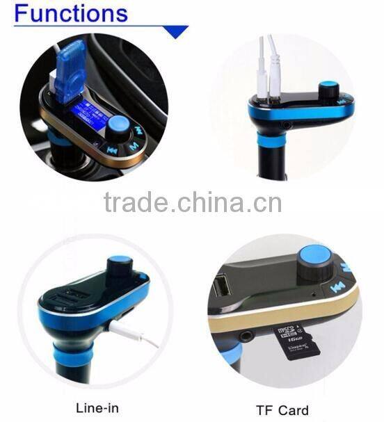 Good Quality Wireless Bluetooth FM Transmitter MP3 Player Car Kit Charger for Samsung