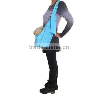 Light blue single-shoulder pet messenger bag