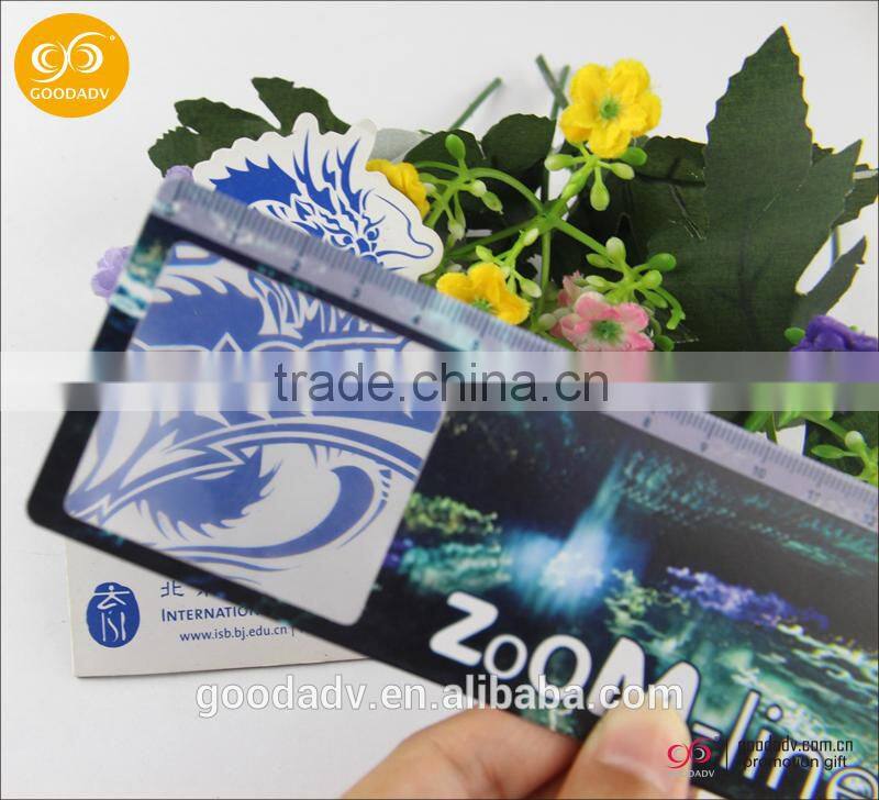 Hot sale custom cheap tourist souvenirs high quality magnifying glass ruler