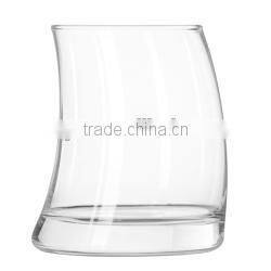 Mouth Blown Long S Shaped Stem Glass Candle Holders