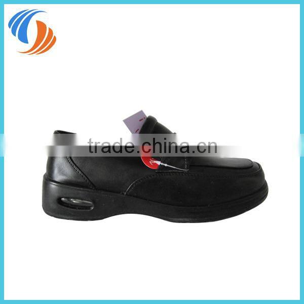 Men Classic Style Black PU Leather Shoes Air-Cushioned shoes