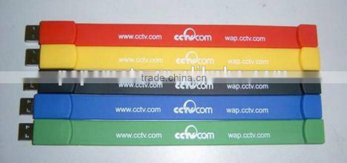 1G-64G silicon wristband usb flash drive bracelet pen drive