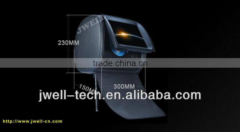 9" car active headrest dvd player headrest monitor for honda crv