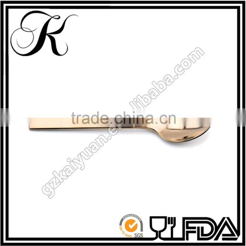 Cutlery gold plated,rose gold tableware,gold flatware