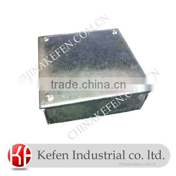 Pre-Galvanised Square Conduit Box With Screw & Cover
