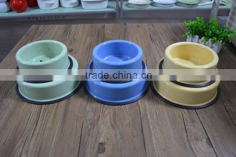1022 Enamel big dog pot,ceramic pot