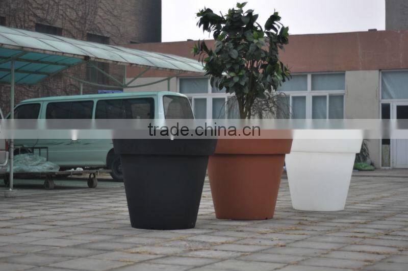 GR02116 large illuminated plastic planter/led flowerpot/garden planter