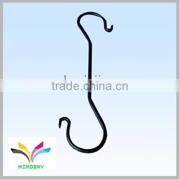 Metal wire S shape double sides shopping hanging display hook