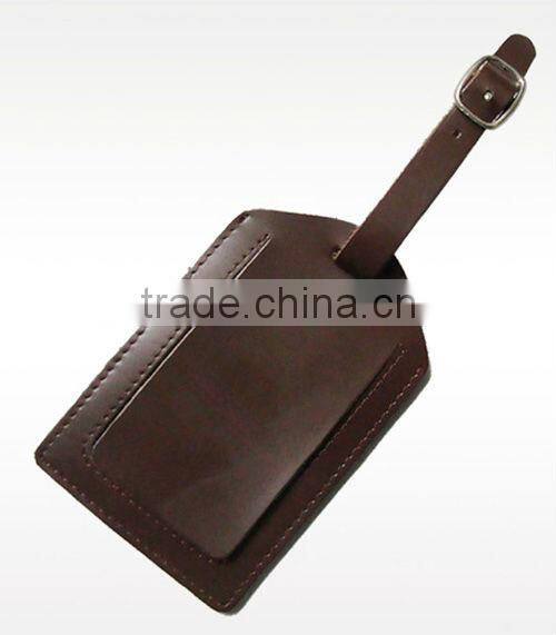 Custom Shape Leather Name Tag For Bags Luggage