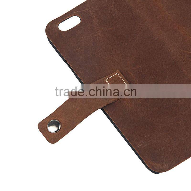 For iPhone 6 Protective Flip Stand Wallet Leather Case Cover Genuine Leather
