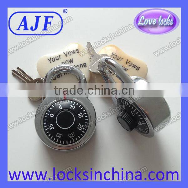 AJF 2015 USA NEW popular 50mm rotary fitness gym club padlock