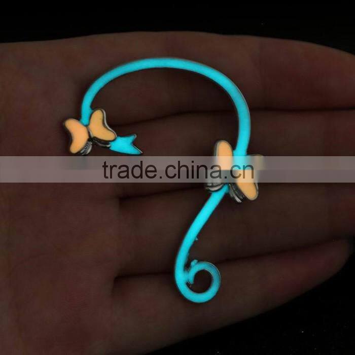 Cute girl's butterfly ear cuff jewely beautiful earring designs for women