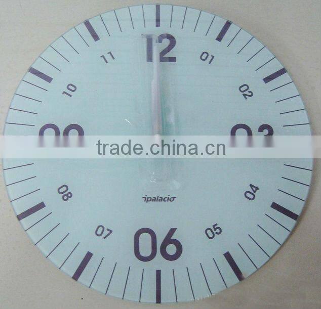 glass wall clock, decorative clock