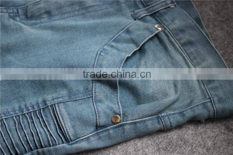 2015 women's two color tight denim pants denim jeans