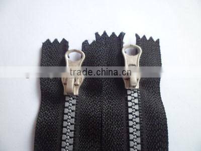 5# plastic resin zipper close end zipper with auto lock slider zipper porcket zipper