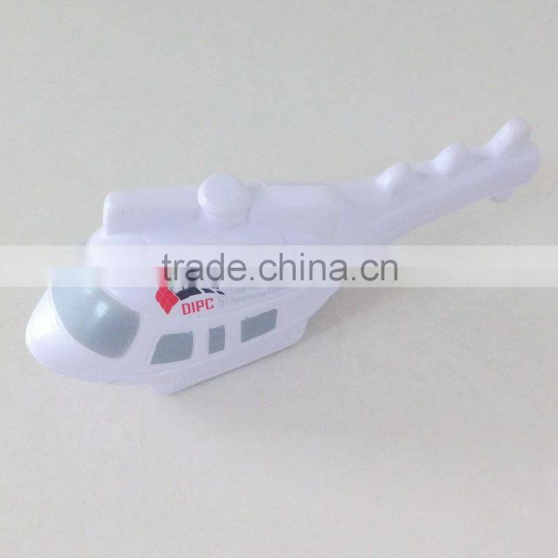 13cm white helicopter foam toy