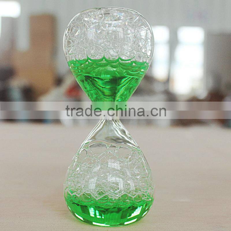 2014 Hot Sale Liquid Timer Bubble /Hourglass With Bubble