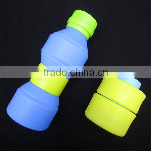 2015 the hottest bpa free outdoor silicone water bottle
