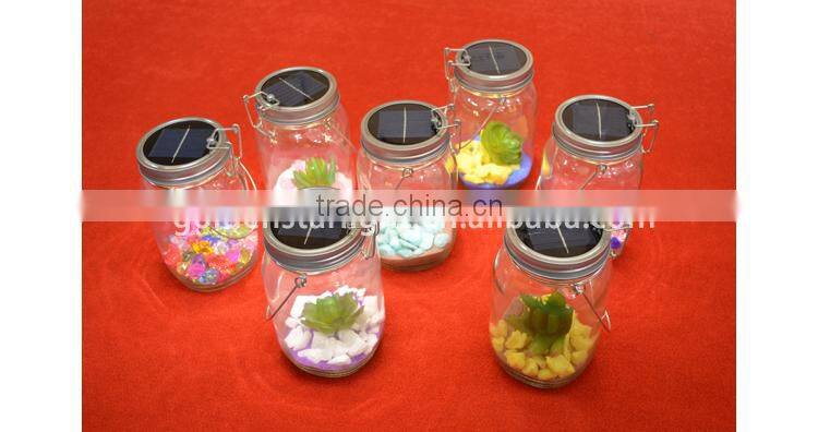High Grade Mason 4 Led Mgnetic Handle Solar Glass Sun Jar