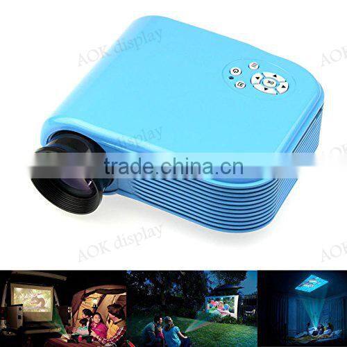Portable Mini 1080P HD Multimedia LED Projector Home Cinema Video TV VGA 2*USB 2*HDMI