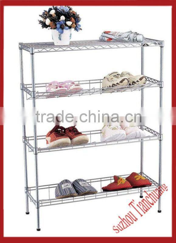 chromed stainless steel display stand