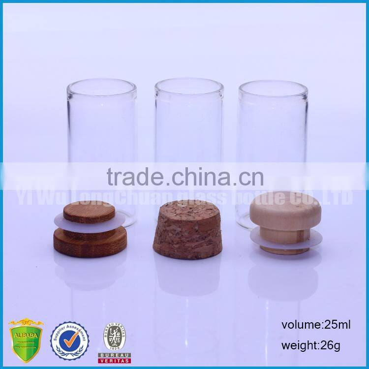 Hot Sell Empty Clea Cork Stopper Glass Wishing Message Bottles For Party