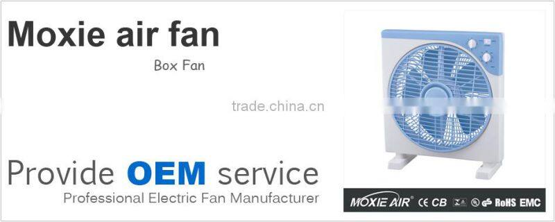 12" inch 1 hour timer blue box fan