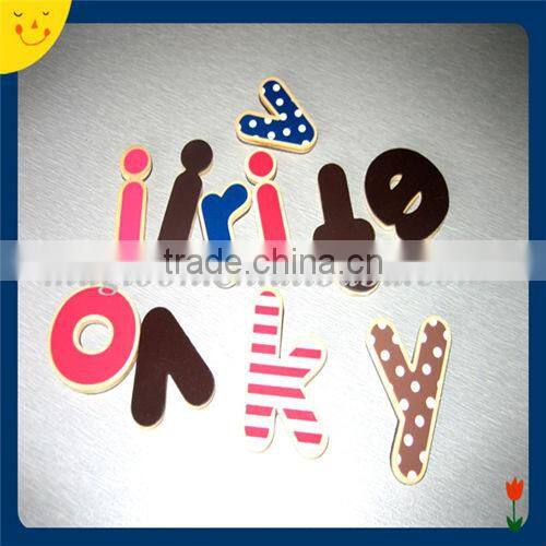 Custom shape Wooden words fridge magnet for decoration