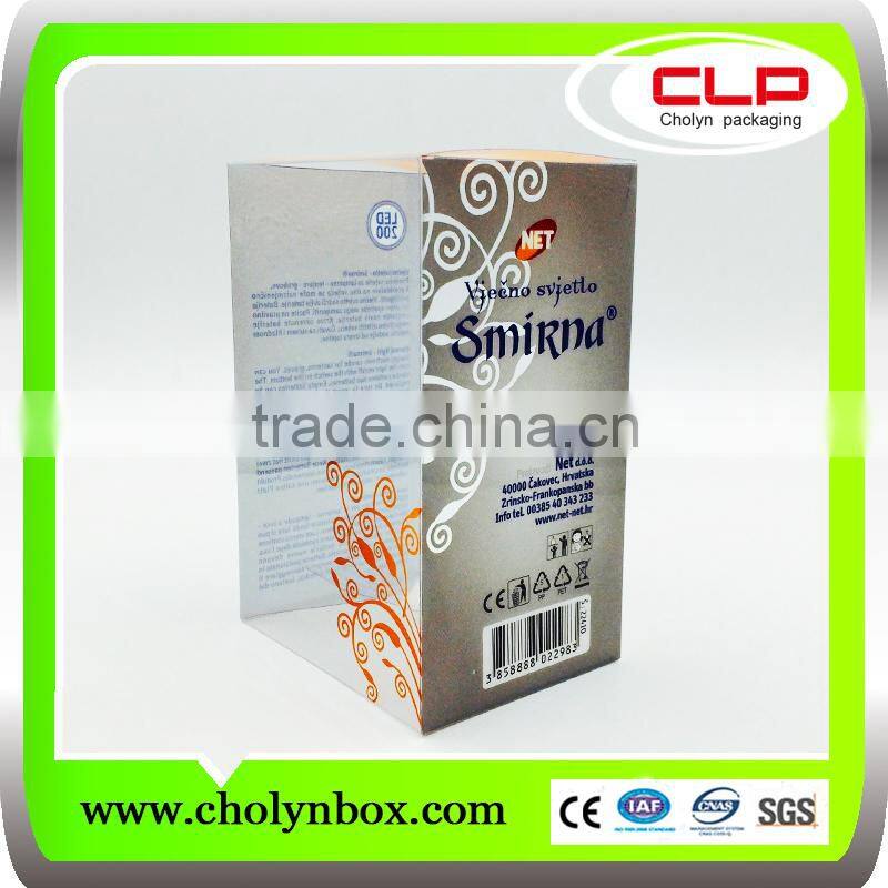 2016 New products custom plastic food packaging box