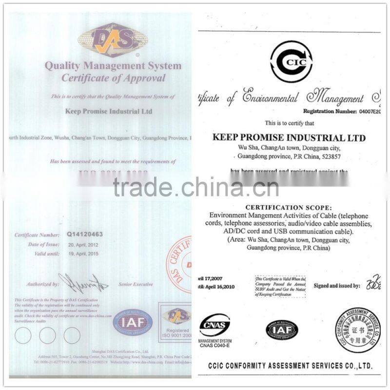 (WK-C003) American UL 3 core round electric SVT AC power cord (nema 5-15p electric plug with c13 connector extension cord)