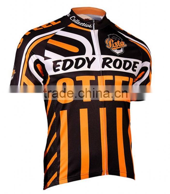 Wholesale skeleton custom design graphic cycling jersey with side panel