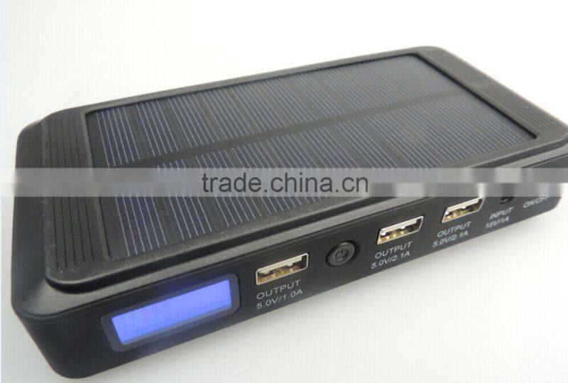 2016 solar car power accessories battery charger jump starter