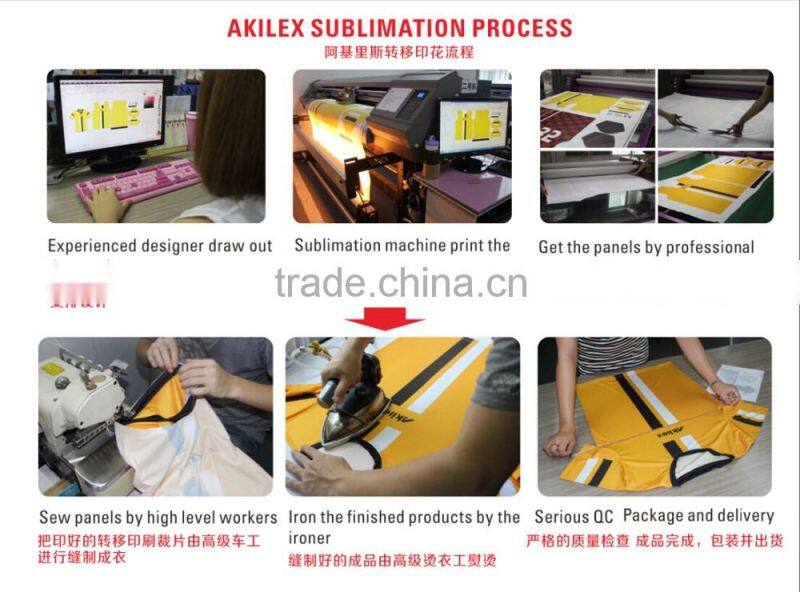 Leader fashion design Short sleeve custom sublimated badminton jersey