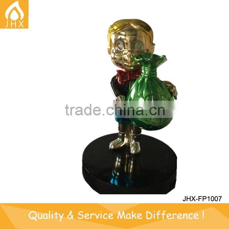 Fiberglass Sculpture Cow For Garden Decoration