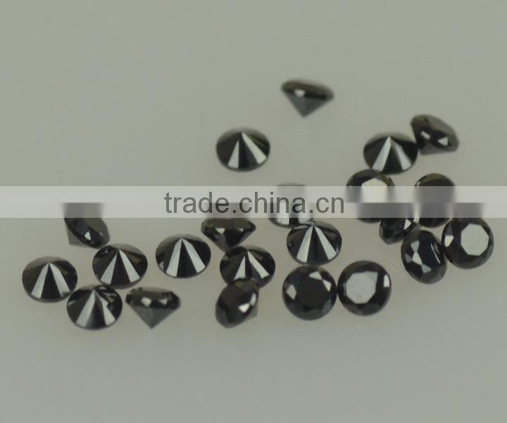 AAA grade 5.5mm round brilliant cut lab created dark green spinel nano semi precious gemstone