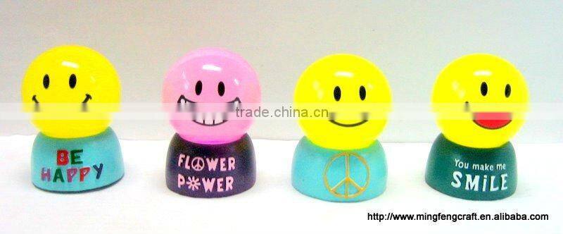 Polyresin Laught Face Water Globe Decoration Craft