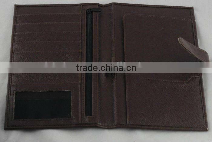 fashional high quality cow Leather passport holder/leather name card holder/leather cheque holder