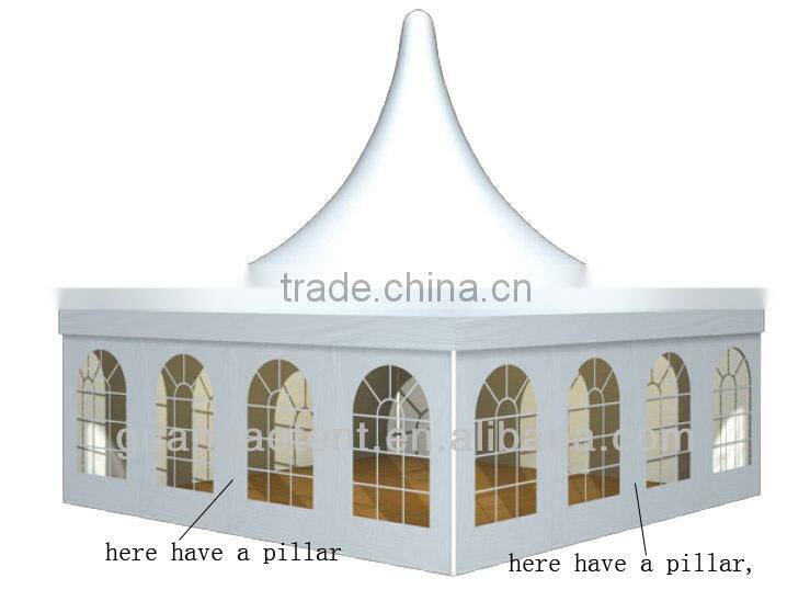 10x10m Luxury Aluminum Pagoda Tent