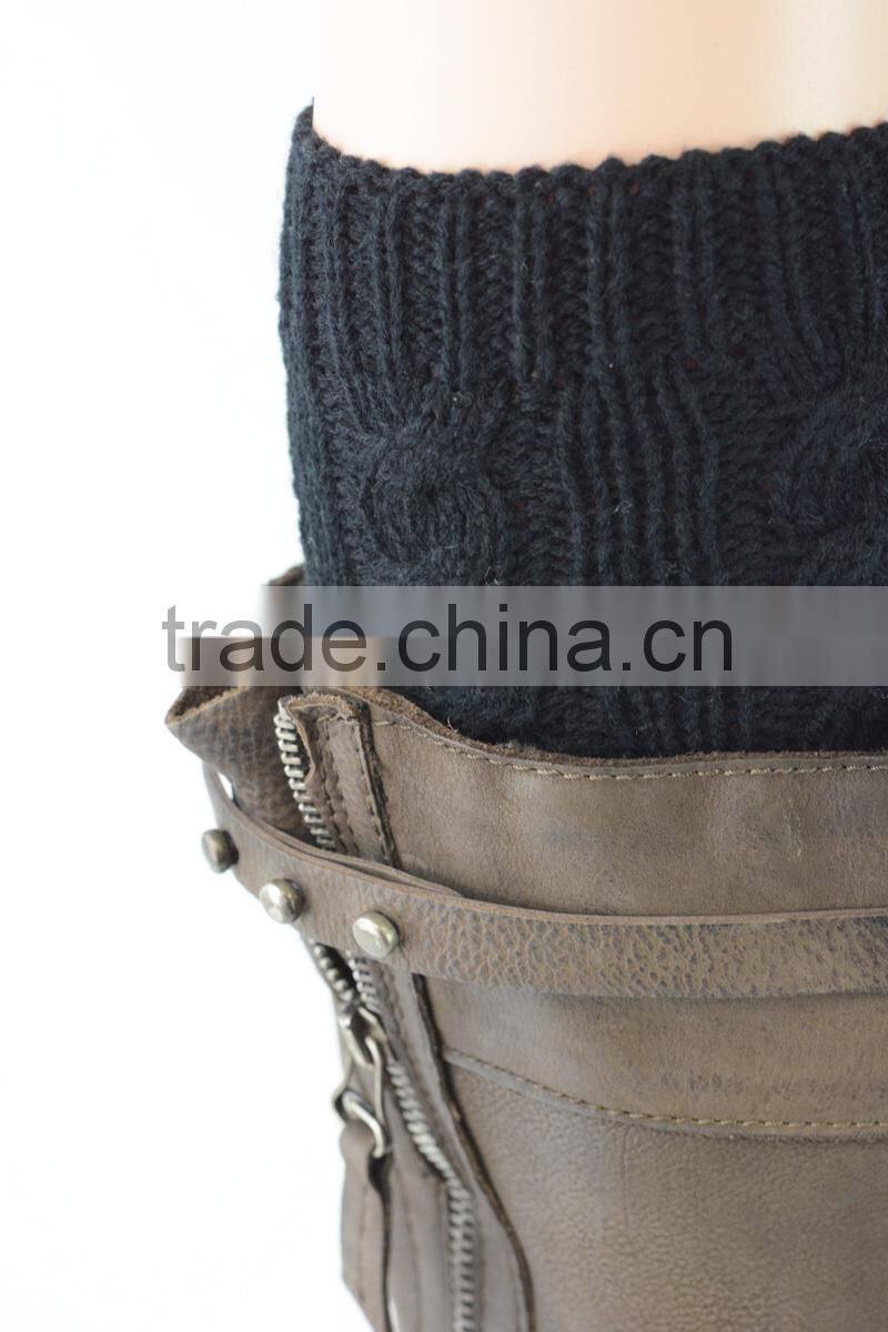 Cable Knit Boot Cuffs Leg Warmers