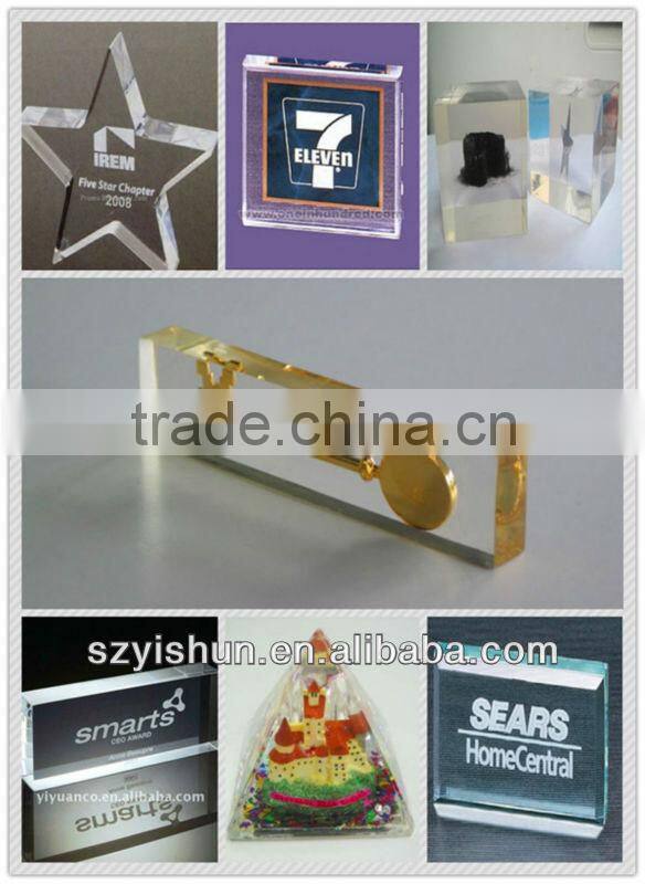 Customization acrylic paperweight paperweight acrylic 3d