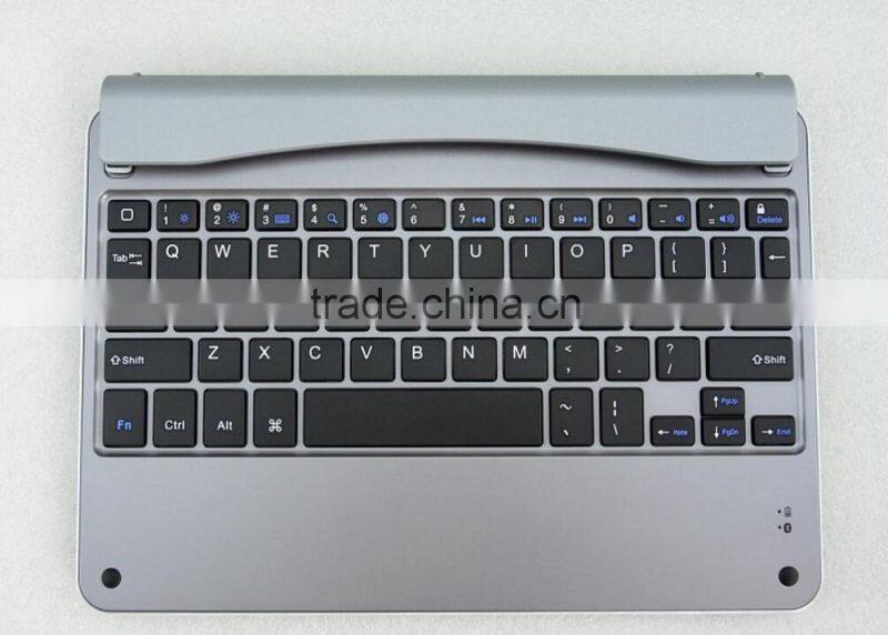 Top Quality Thin Aluminum Alloy Backlight Wireless Bluetooth Keyboard For iPad Air iPad 2.3.4 iPad Mnin