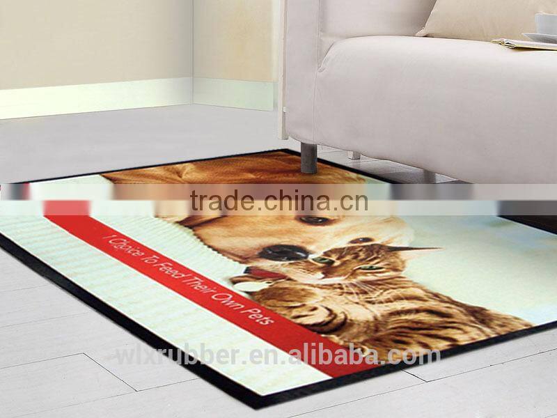 Factory supply promotional sublimation printed bar runner custom rubber bar rail mat